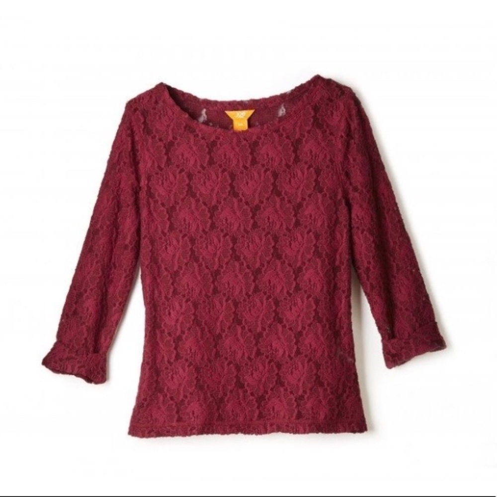 Joe Fresh Lace Top (Red)
